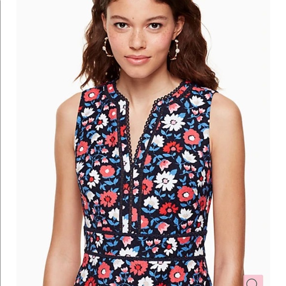 Kate Spade Shore Thing Daisy Jacquard Sheath Dress - Picture 3 of 6